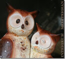 2 FIGUREN EULENPÄRCHEN - Größe ca.25 CM