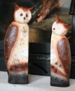 2 FIGUREN EULENPÄRCHEN - Größe ca.25 CM