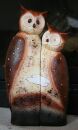 2 FIGUREN EULENPÄRCHEN - Größe ca.25 CM