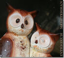2 FIGUREN EULENPÄRCHEN - Größe ca.25 CM