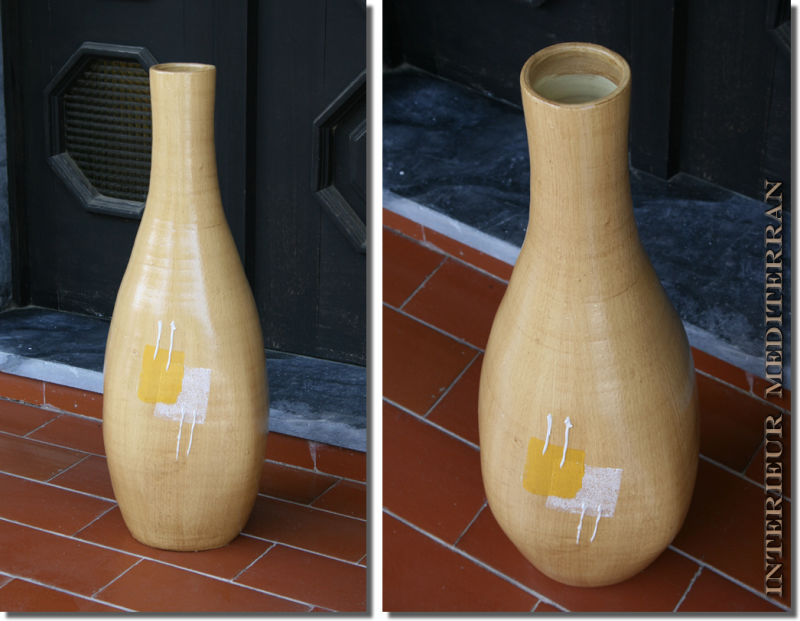 Bodenvase Vase amphore keramik  ton 60  cm 60cm Garafa 