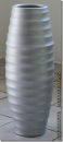 BODENVASE Keramik Silber ca. 50 CM "casulo"