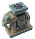 Elefant Tierfigur Dekofigur Keramik Teelicht St&auml;nder...