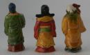 3x Chinesische altertümliche Dekofiguren Keramik 5cm