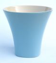 Blumentopf Pflanztopf Keramik komplett  glasiert wasserdicht blau