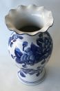 Blumenvase Vase Tischvase Keramik vollglasiert mit blauer...