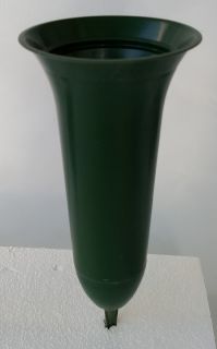 Grabvase Vaseneinsatz - Grün 21cm