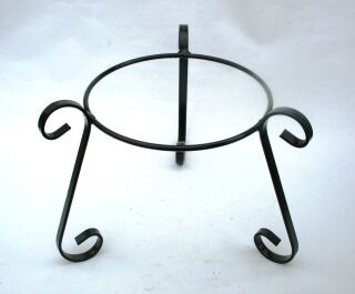 Blumenständer Ständer Metall für Blumentopf Pflanzgefäß Höhe ca. 30 cm  / Breite ca. 30 cm - Schwarz
