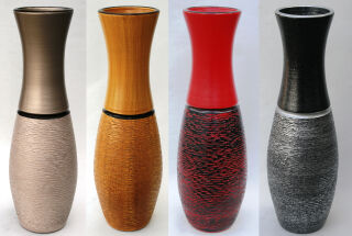 Blumenvase Keramik ca.60 CM INKL. Vaseneinsatz - verschiedene Farben Modell: Barriga Linda