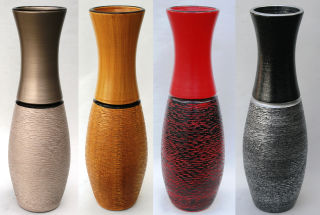 Blumenvase Keramik ca.60 CM INKL. Vaseneinsatz - verschiedene Farben Modell: Barriga Linda
