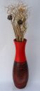 Blumenvase Keramik ca.60 CM INKL. Vaseneinsatz - verschiedene Farben Modell: Barriga Linda