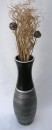 Blumenvase Keramik ca.60 CM INKL. Vaseneinsatz - verschiedene Farben Modell: Barriga Linda Schwarz