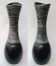 Bodenvase Schwarz Silber ca.60 CM Keramik - Modell: Castelo