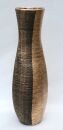 Bodenvase Dekovase Keramik Schwarz Gold ca.60 CM inkl. Vaseneinsatz - Modell: Goldi
