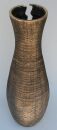 Bodenvase Dekovase Keramik Schwarz Gold ca.60 CM inkl. Vaseneinsatz - Modell: Goldi #2