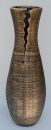 Bodenvase Dekovase Keramik Schwarz Gold ca.60 CM inkl. Vaseneinsatz - Modell: Goldi #2