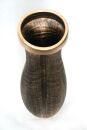 Bodenvase Dekovase Keramik Schwarz Gold ca.60 CM inkl. Vaseneinsatz - Modell: Goldi #2