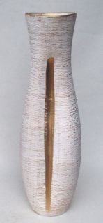 Dekovase Keramik Gold Weiss ca.60 CM - Modell: Goldrausch H - Doppelbäuchig